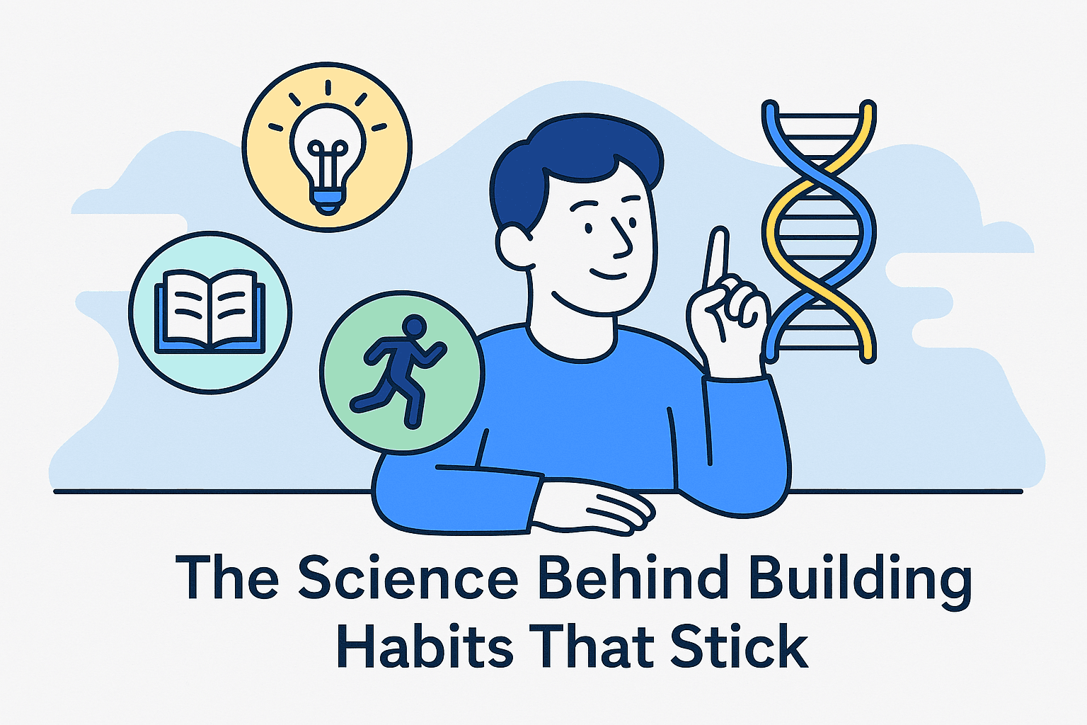A person maintaining a habit streak