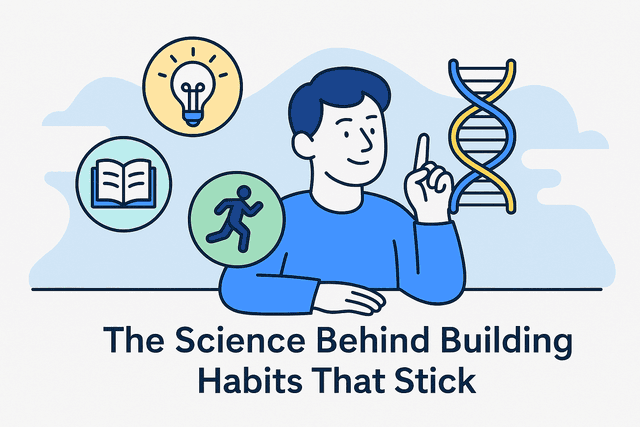 A person maintaining a habit streak